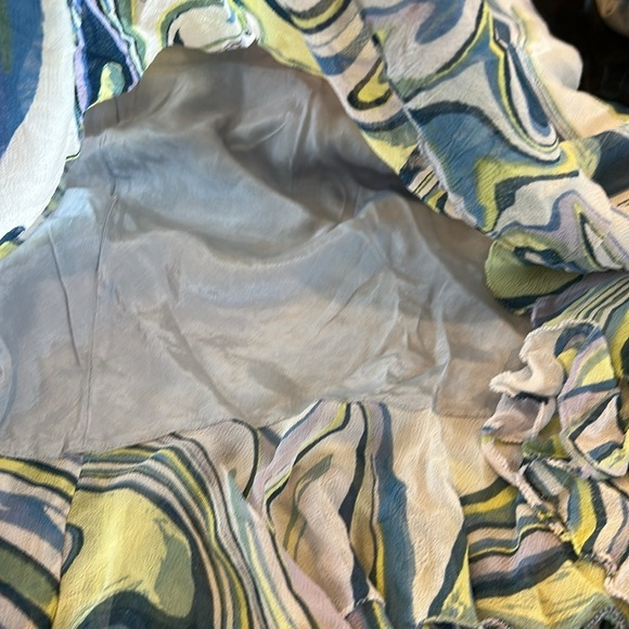 Papillio Yellow and Blue High‎ Low Dress - Picture 6 of 8